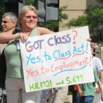 Yes to the CLASS Act 2010 protest sign
