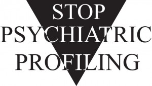 Stop Psychiatric Profiling Logo - Black Triangle