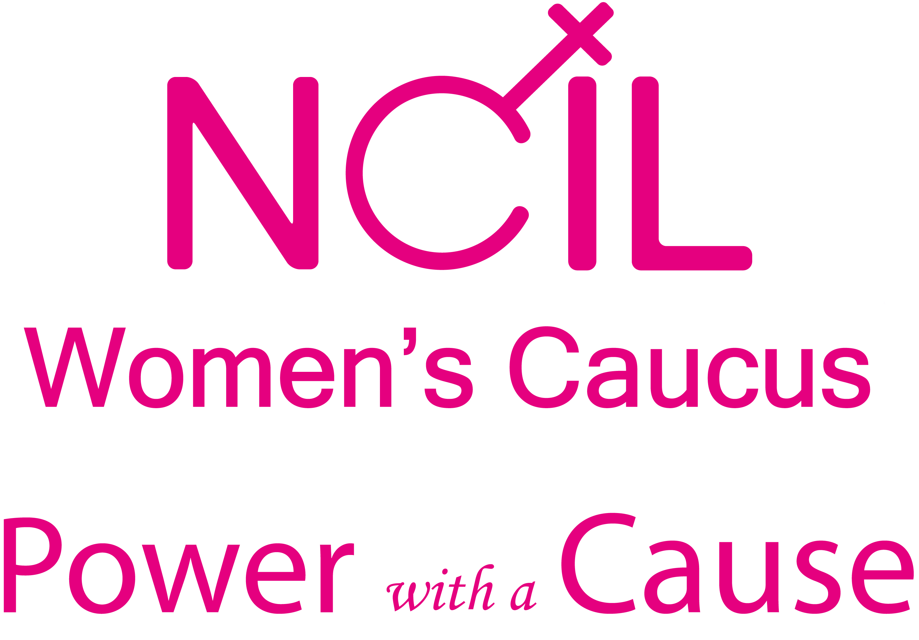 Womens Caucus Logo: Power with a Cause