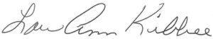 Lou Ann Kibbee Signature