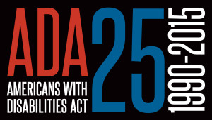 ADA25 Logo: Americans with Disabilities Act, 1990-2015 - Description: ADA25 Logo: Americans with Disabilities Act, 1990-2015