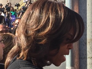 Close Up of the First Lady in Selma AL