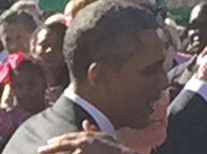 Very Close Up Picture of President Obama in Selma