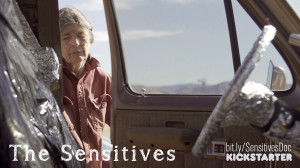 The Sensitives Kickstarter - bit.ly/SensitivesDoc - A women opens the door to a van covered in aluminumm foil inside