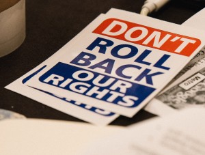 Don't Roll Back Our Rights Stickers